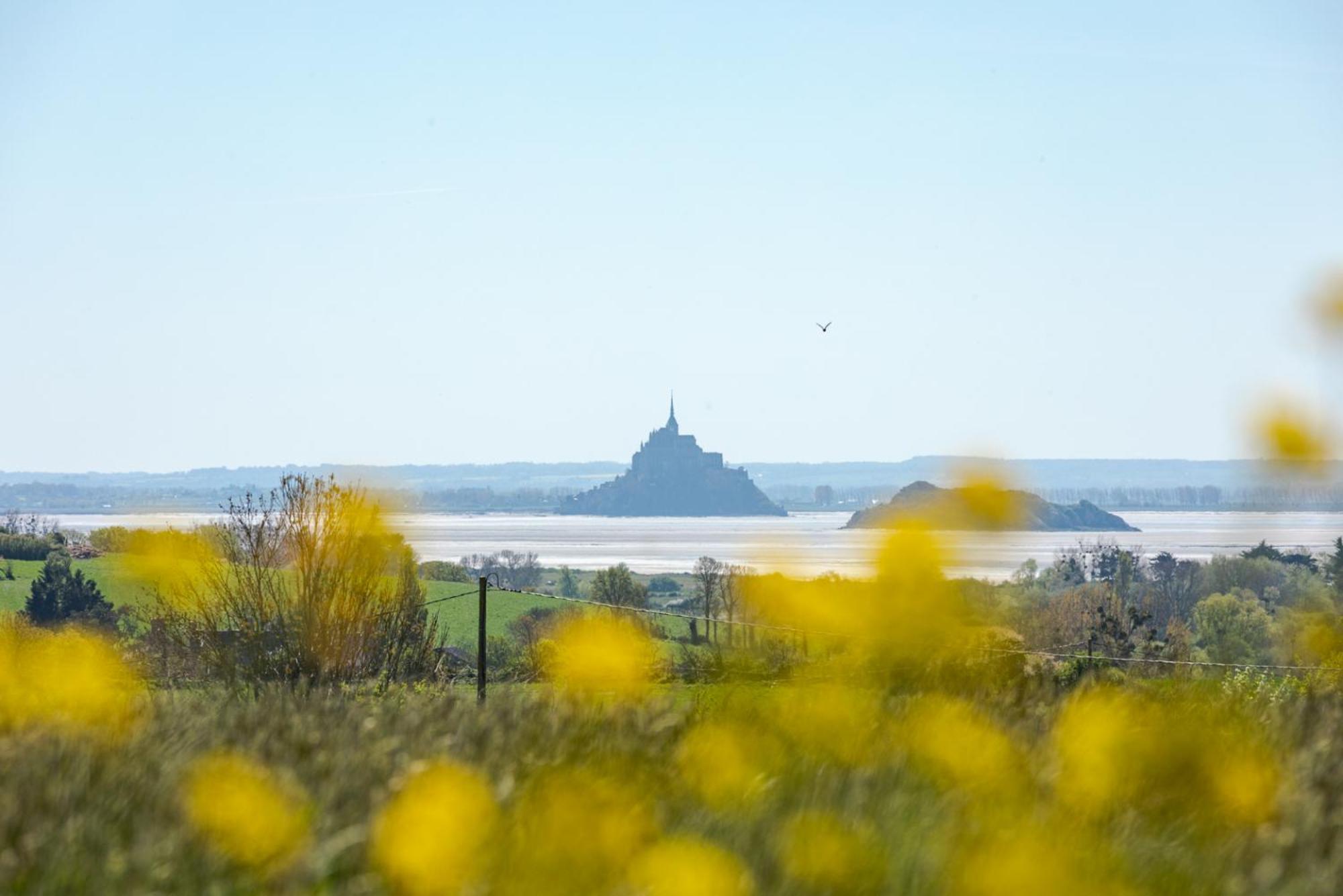 Vue Mt-St-Michel, Elegance, Calme Et Baby-Foot Bonzini Dragey Exterior foto